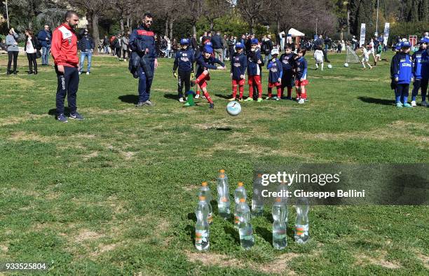 General view of Parco 2 Giugno in Bari with participants in the celebration of 120 years of FIGC during an Italian Football Federation event to...