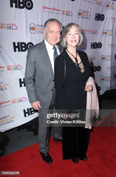 Newell Alexander and Rosemary Alexander attend Family Equality Council's Impact Awards at The Globe Theatre at Universal Studios on March 17, 2018 in...