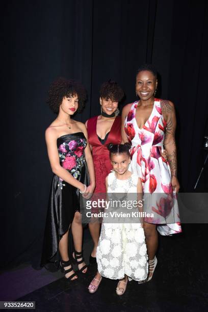 Lola Jessika and her daughters attend Family Equality Council's Impact Awards at The Globe Theatre at Universal Studios on March 17, 2018 in...