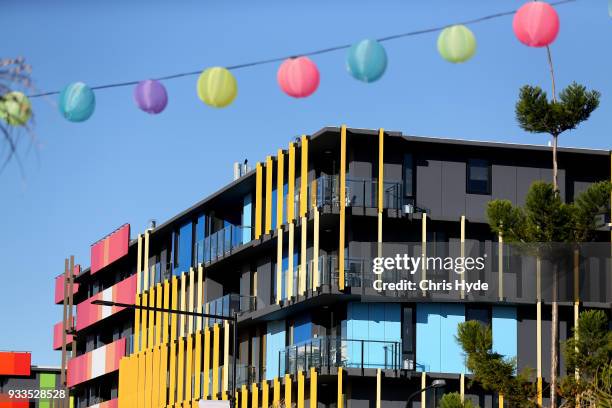 General view of the Gold Coast 2018 Commonwealth Games Village on March 18, 2018 in Gold Coast, Australia.