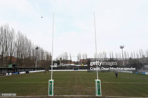 General view prior to the Rugby World Cup 2019 Europe Qualifier match between Belgium and Spain held at Little Heysel next to King Baudouin Stadium...