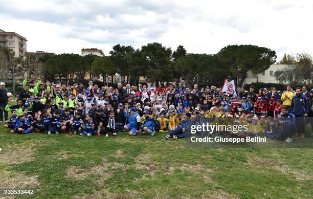 General view of Parco 2 Giugno in Bari with participants in the celebration of 120 years of FIGC during an Italian Football Federation event to...