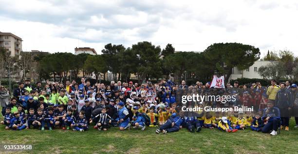 General view of Parco 2 Giugno in Bari with participants in the celebration of 120 years of FIGC during an Italian Football Federation event to...