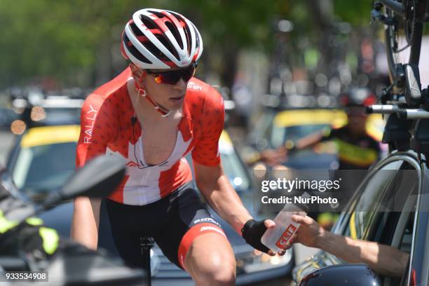 Canadian champion Matteo Dal-Cin from Rally Cycling Team during the opening stage, a 147.9km from Kangar to Kulim, of the 2018 Le Tour de Langkawi....