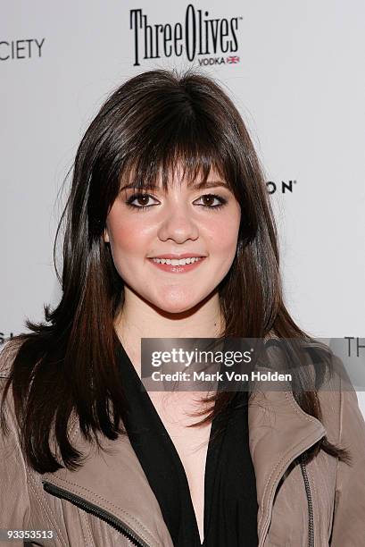 Actress Madeleine Martin attends The Cinema Society with Screenvision & Brooks Brothers screening of "Me And Orson Welles" at Clearview Chelsea...