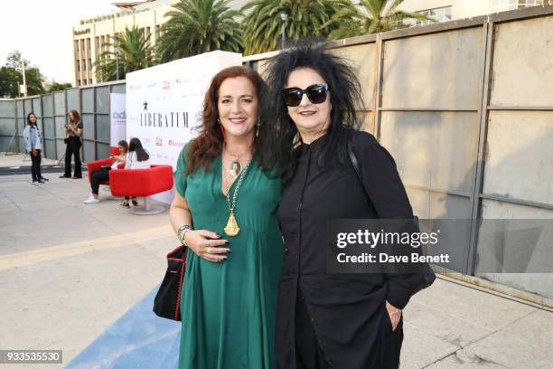 Angela Missoni and Odile Decq attend day two of the Liberatum Mexico Festival 2018 at Monumento a la Revolucion on March 17, 2018 in Mexico City,...