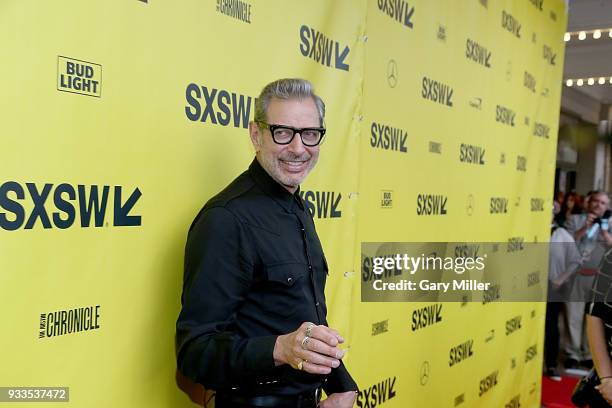 Jeff Goldblum attends the premiere of "Isle of Dogs" at the Paramount Theatre during South By Southwest on March 17, 2018 in Austin, Texas.