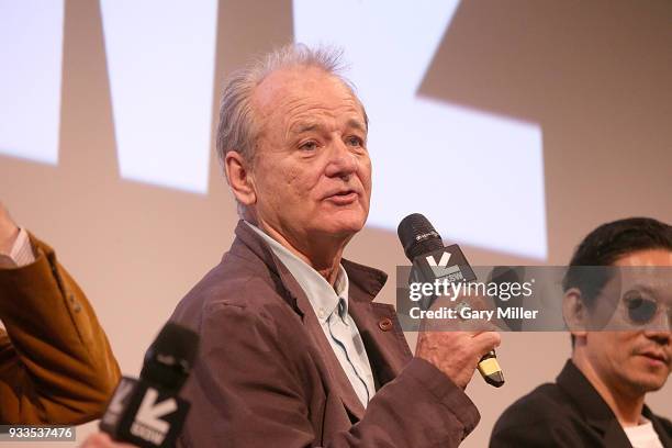 Bill Murray attends the premiere of "Isle of Dogs" at the Paramount Theatre during South By Southwest on March 17, 2018 in Austin, Texas.