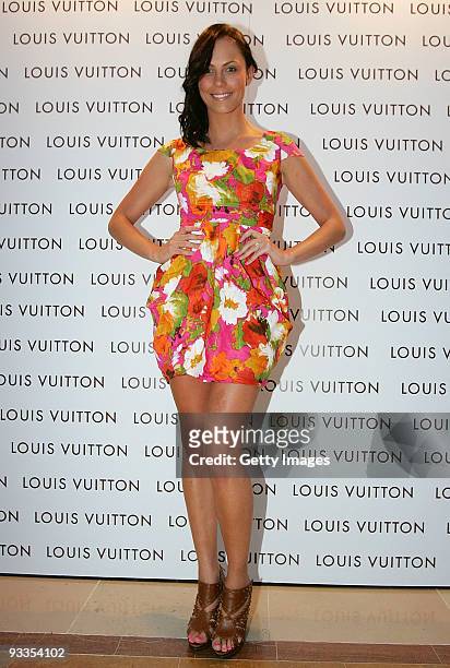Alyce Oksuz attends the opening of the new Louis Vuitton store at Chadstone Shopping Centre on November 24, 2009 in Melbourne, Australia.