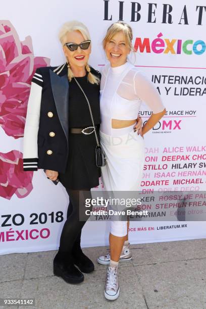 Amanda Eliasch and Maya Fiennes attend day two of the Liberatum Mexico Festival 2018 at Monumento a la Revolucion on March 17, 2018 in Mexico City,...