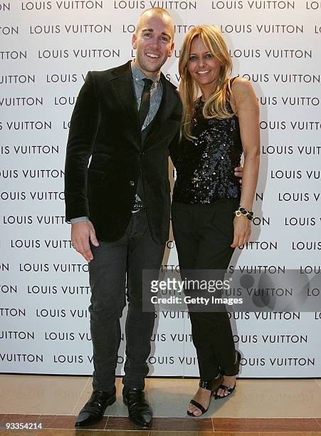 Grant Smilie and Zoe Badwi attend the opening of the new Louis Vuitton store at Chadstone Shopping Centre on November 24, 2009 in Melbourne,...