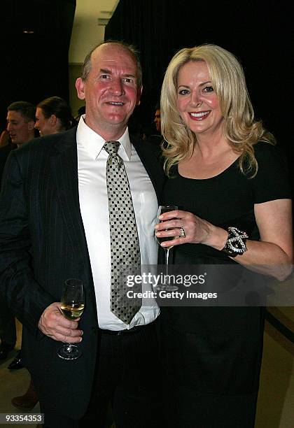 Peter Blunden and Anna Brodie attend the opening of the new Louis Vuitton store at Chadstone Shopping Centre on November 24, 2009 in Melbourne,...