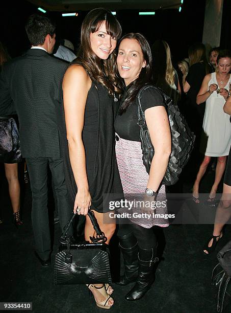 Nina Egan and Trisha Silver attend the opening of the new Louis Vuitton store at Chadstone Shopping Centre on November 24, 2009 in Melbourne,...