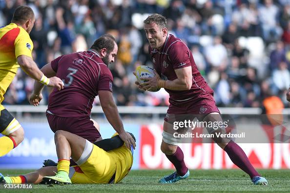 Giorgi Nemsadze Of Georgia Runs With Ball During The Rugby Europe giorgi-nemsadze-of-georgia-runs-with-ball-during-the-rugby-europe