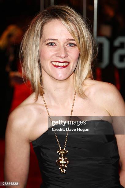 Edith Bowman attends the 2009 Royal film performance and world premiere of The Lovely Bones held at the Odeon Leicester Square on November 24, 2009...