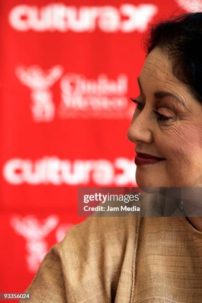 Mexican actress and producer Angelica Aragon during the launch of the play 'Todo Buen Nino Debe Cantar ' by the writer Tom Stoppard on November 24,...