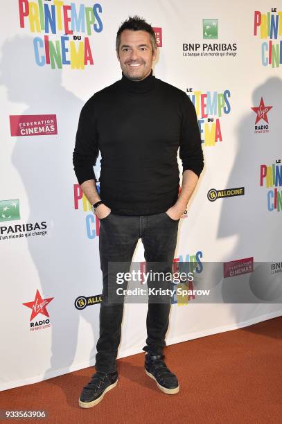 Actor Arnaud Ducret attends the 19th "Le Printemps Du Cinema" opening ceremony photocall at the UGC Cine Cite Bercy on March 18, 2018 in Paris,...