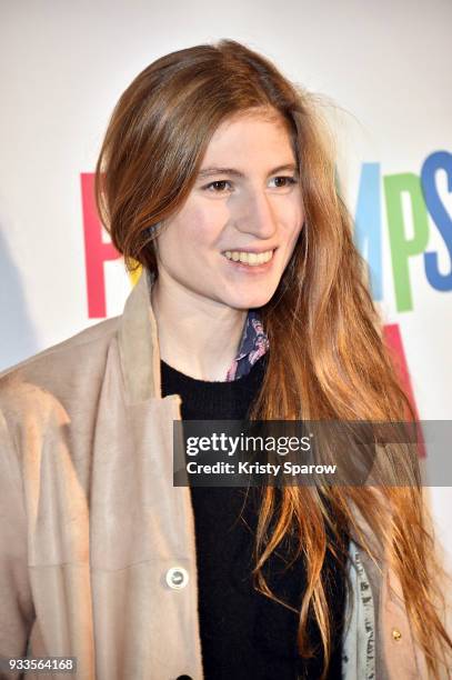 Actress Agathe Bonitzer attends the 19th "Le Printemps Du Cinema" opening ceremony photocall at the UGC Cine Cite Bercy on March 18, 2018 in Paris,...