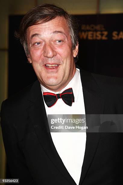 Stephen Fry attends the 2009 Royal film performance and world premiere of The Lovely Bones held at the Odeon Leicester Square on November 24, 2009 in...