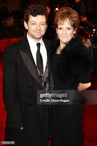 Andy Serkis attends the 2009 Royal film performance and world premiere of The Lovely Bones held at the Odeon Leicester Square on November 24, 2009 in...