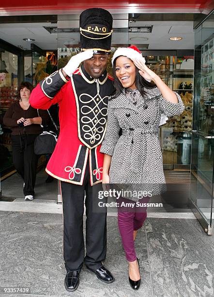 Actress Keke Palmer visits FAO Schwarz on 5th Avenue on November 24, 2009 in New York City.