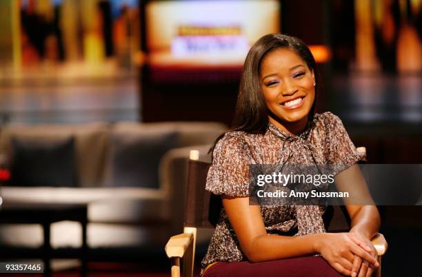 Actress Keke Palmer on the set of Good Day New York at the Good Day Studio on November 24, 2009 in New York City.