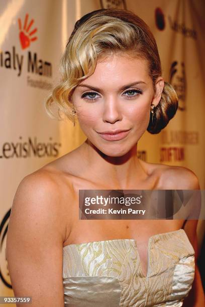 Actress AnnaLynne McCord arrives at the Somaly Mam Foundation's 2nd annual Los Angeles Gala held at a private residence on September 29, 2009 in...