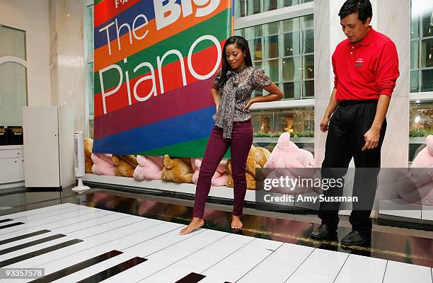 Actress Keke Palmer visits FAO Schwarz on 5th Avenue on November 24, 2009 in New York City.