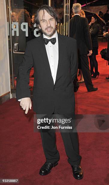 Peter Jackson attends the Cinema & Television Benevolent Fund Royal Film Performance 2009: The Lovely Bones at Odeon Leicester Square on November 24,...