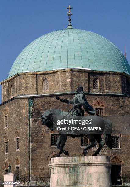 Dome of the former Mosque Gazi Khassim, now Catholic church, Pecs, Hungary.