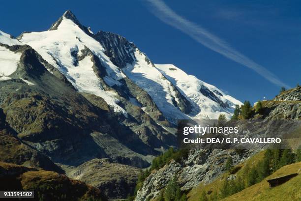 Snow-capped Schober group, Glockner group, Austria.