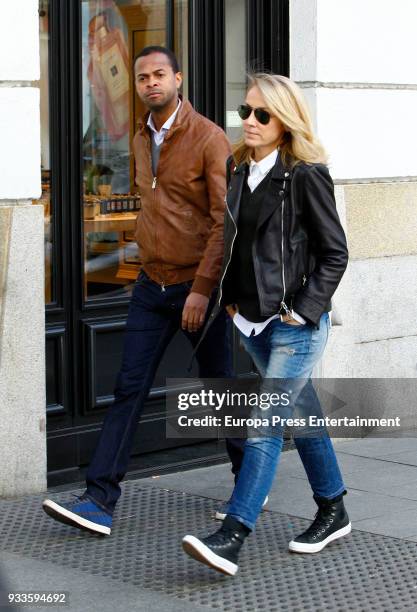 Sonsoles Suarez and Paulo Wilson are seen on February 21, 2018 in Madrid, Spain.