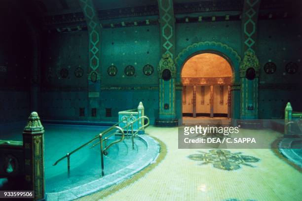 The thermal baths at Hotel Gellert, 1916-1918, Art Nouveau style, Budapest. Hungary, 20th century.