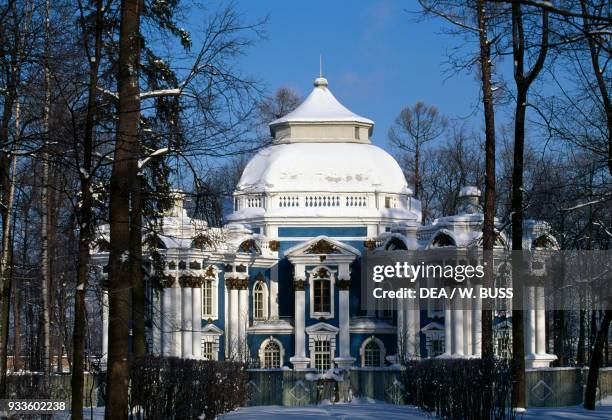 The Hermitage Pavilion, 1746-1756,in the park of Catherine Palace, , Pushkin , near St Petersburg, Russia, 18th century.