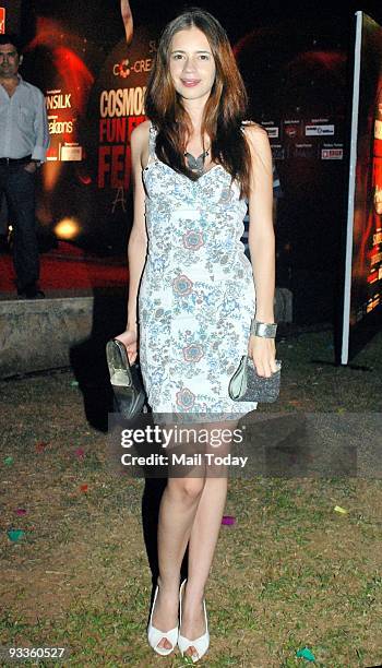 Actress Kalki Koechlin at the Cosmopolitan Fearless Female Awards 2009 in Mumbai on Friday, November 20, 2009.