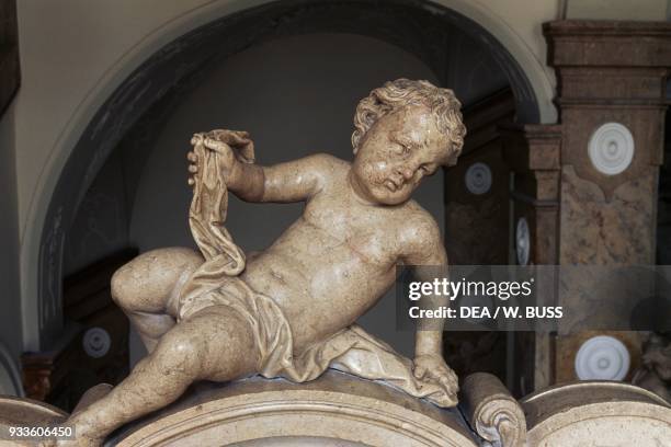 Cherub, grand staircase in Mirabell palace, Salzburg , Austria, 16th-17th century.