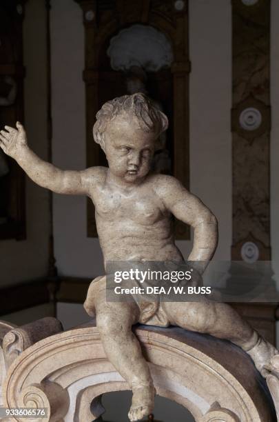 Cherub, grand staircase in Mirabell palace, Salzburg , Austria, 16th-17th century.