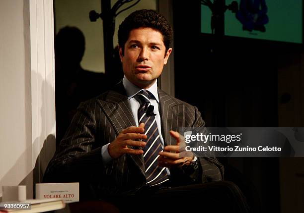 Matteo Marzotto attends the launch of his book 'Volare Alto' on November 24, 2009 in Milan, Italy.