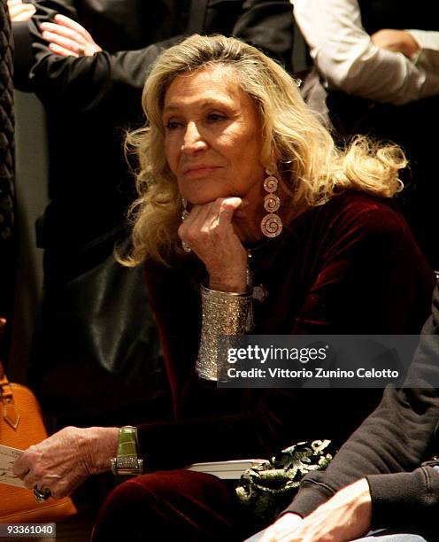 Marta Marzotto attends the Matteo Marzotto Book Launch "Volare Alto" on November 24, 2009 in Milan, Italy.