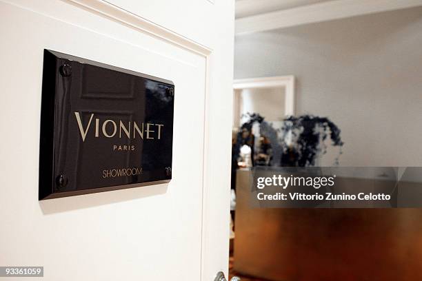 General view of Vionnet Showroom during the Matteo Marzotto Book Launch "Volare Alto" on November 24, 2009 in Milan, Italy.