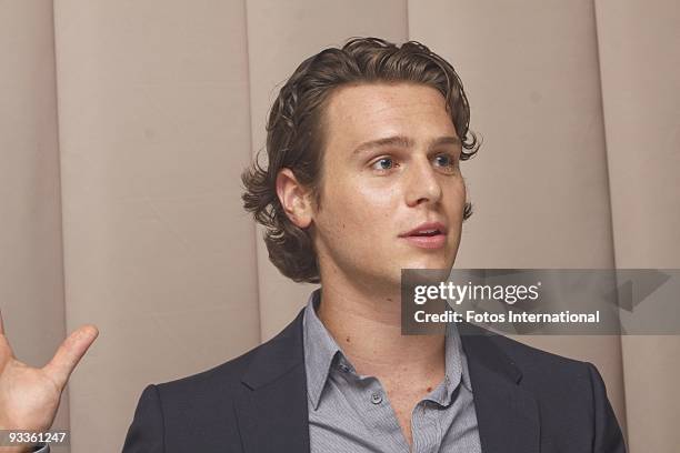 Jonathan Groff at The Waldorf Astoria Hotel in New York City, New York on August 2, 2009. Reproduction by American tabloids is absolutely forbidden.