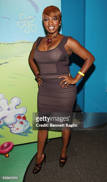 Personality NeNe Leakes attends the Spongebob Squarepants wax figure unveiling at Madame Tussauds on July 15, 2009 in New York city.