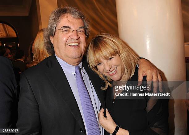Helmut Markwort and Patricia Riekel attend the Corine Award 2009 at the Prinzregententheater on November 24, 2009 in Munich, Germany. The Corine...