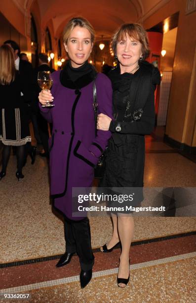 Actress Cosima Borsody and Dunja Siegel attend the Corine Award 2009 at the Prinzregententheater on November 24, 2009 in Munich, Germany. The Corine...