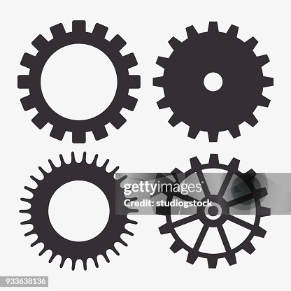 Team Wheel Examples Set Gear Wheel Team Work Design Isolated High-Res Vector Graphic ...