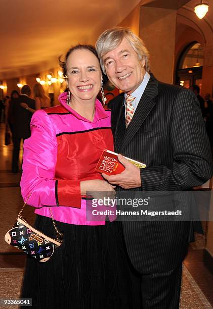 Christian Wolff and his wife Marina attend the Corine Award 2009 at the Prinzregententheater on November 24, 2009 in Munich, Germany. The Corine...