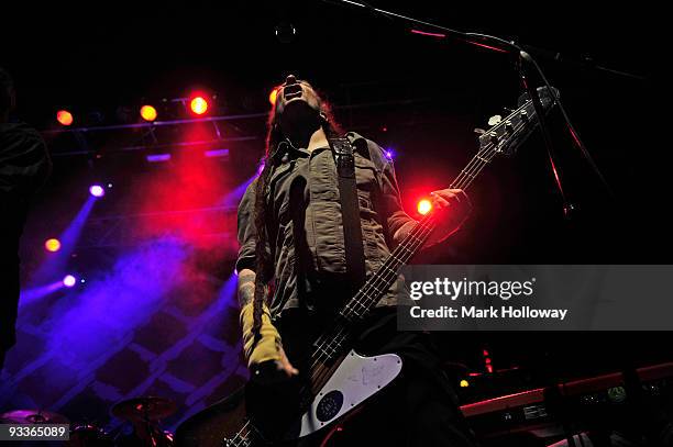 Jeremy Cunningham of the Levellers performs on stage at O2 Academy on November 24, 2009 in Bournemouth, England.