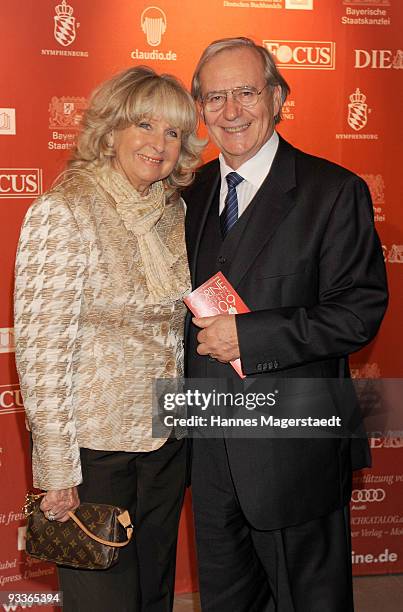 Wilfried Klaus and wife Wera attend the Corine Award 2009 at the Prinzregententheater on November 24, 2009 in Munich, Germany. The Corine Awards are...