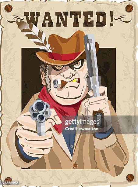 western wanted poster - tooth cap stock illustrations