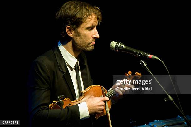 Andrew Bird performs on stage at Sala Apolo on November 24, 2009 in Barcelona, Spain.